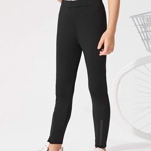 Zipper bottom leggings